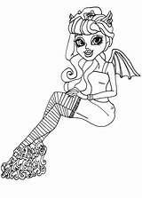 Coloring Rochelle Scaris Sheet Monster High sketch template