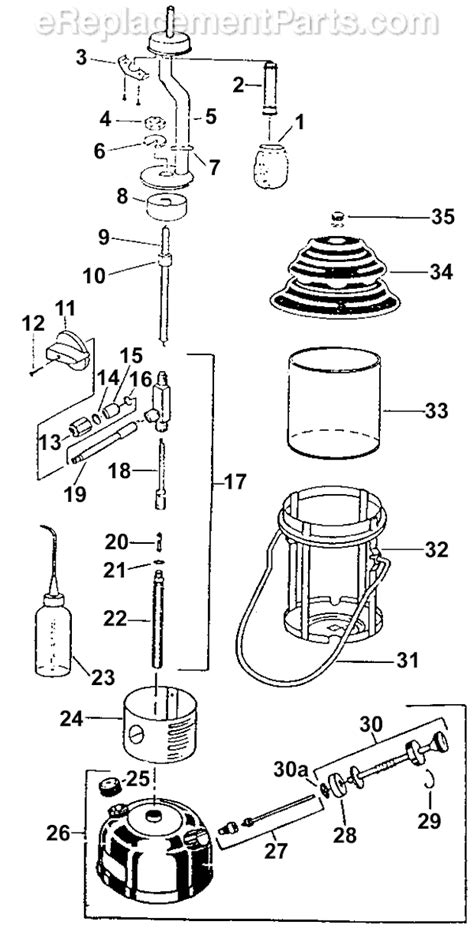 coleman  mantle kerosene lantern   ereplacementpartscom