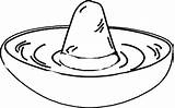Sombrero Coloring Pages Kids Printable Hat Templates sketch template
