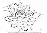 Lily Water Draw Step Drawing Flower Lilies Pluspng Lotus Tattoo Flowers Line Simple Pond Tutorials Lillies Drawingtutorials101 Transparent Oriental Tutorial sketch template