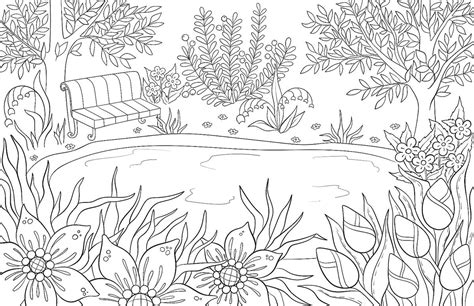 scenery coloring pages   adult coloring pages landscapes