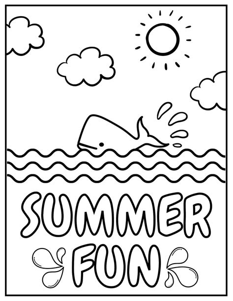summer coloring page  kids penny pincher coloring home