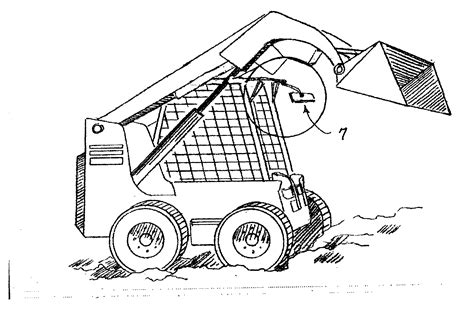 patent  skid steer loader  interior mounted rearview mirrors google patents