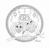 Pages Eulen Mandala Hattifant Adult Ausmalbilder Erwachsene Eule Zeichnen sketch template
