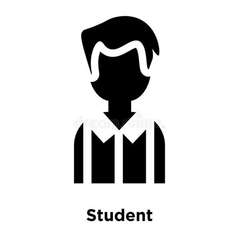 student icon vector isolated  white background logo concept  stock vector illustration