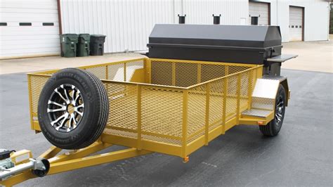 bq grills custom charcoalwood bbq trailer built  michael bassinger