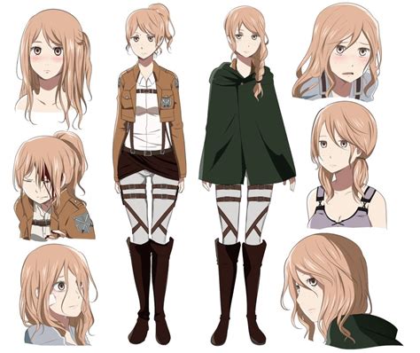 Attack On Titan Character Design Characters Pinterest
