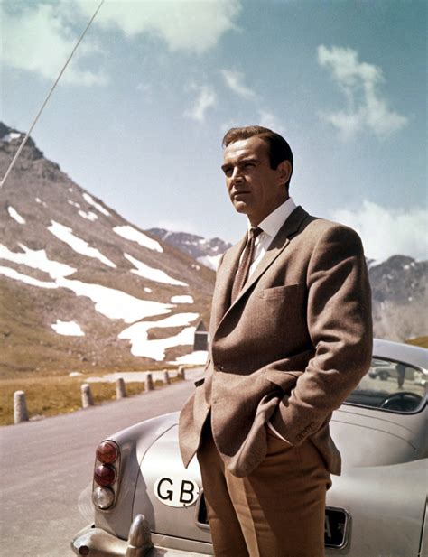Sean Connery On The Set Of Goldfinger C 1964 Oldschoolcool