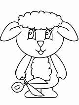 Coloring Pages Animals Lamb Sheep Printable Kids Colouring Printables Pokemon Gif Sheets Books Comments Advertisement Coloringhome sketch template