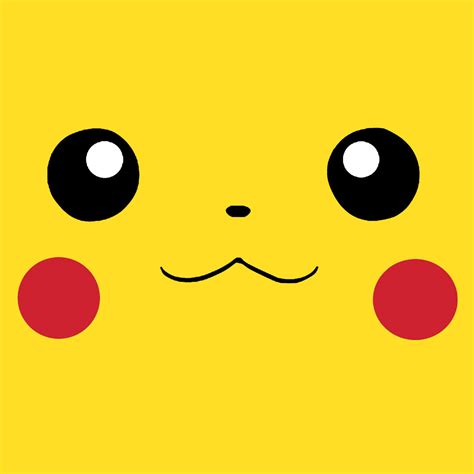 pikachu face template