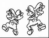 Luigi Coloring Pages Mario Baby Paper Getcolorings Getdrawings Colo Colorings Color sketch template