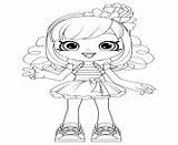 Coloring Pages Shoppies Dolls Popette Printable sketch template