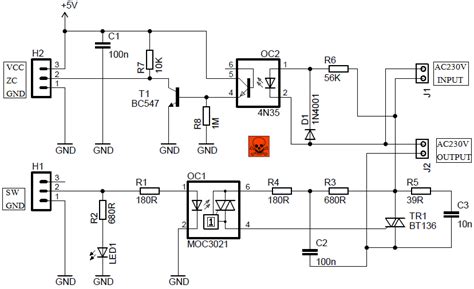 ac light dimmer module circuit  zc detector