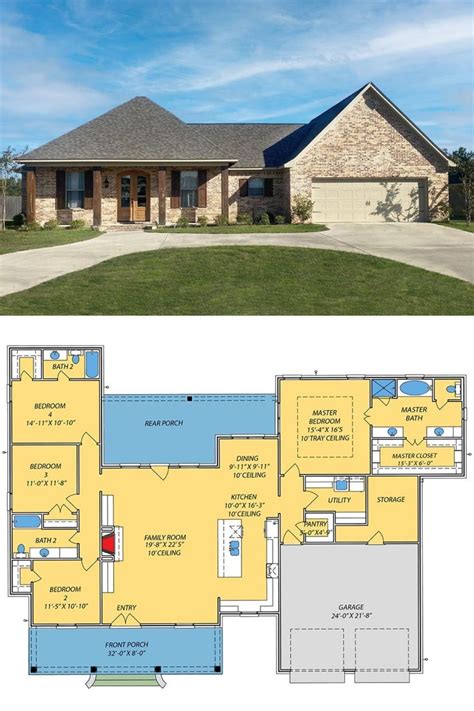 ranch exterior preview   sqft floor plan    bedroom  story ranch house plan