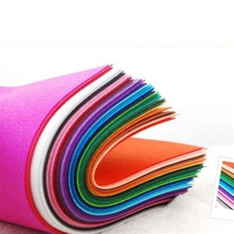 pcs xcm  woven felt fabric mm thickness polyester cloth felts diy bundle  sewing