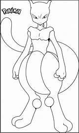 Mewtwo Pages Lineart Mew Sheets Pokémon sketch template