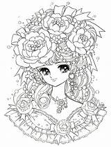 Coloring Pages Adults Manga Yume Shoujo Getcolorings Adult sketch template