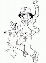 Coloring Ash Pikachu Pages Pokemon 색칠 포켓몬 컬러링 시트 Coloringme sketch template