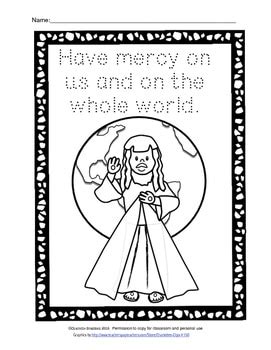 divine mercy printable  year  mercy classroom freebies