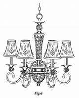 Chandelier Candelabra Coloring Paintingvalley sketch template