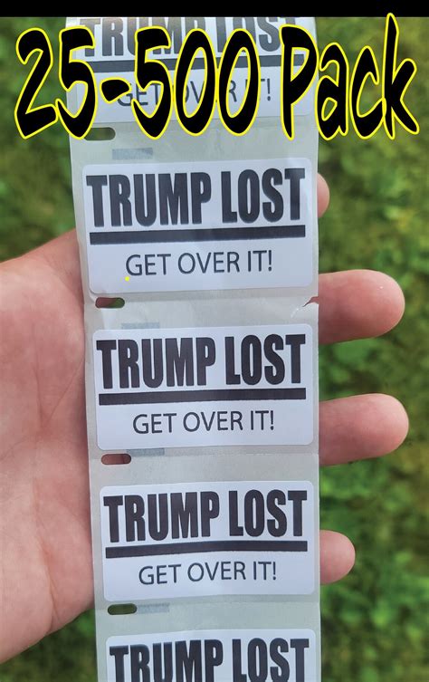 trump lost      pack political stickers etsy