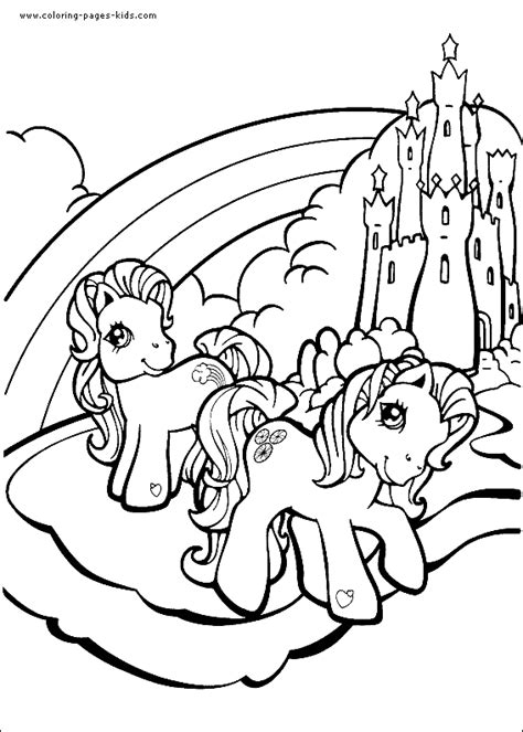pin op crafty    pony coloring
