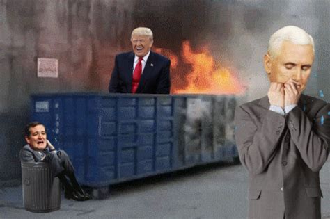 trump dumpster gifs find share  giphy