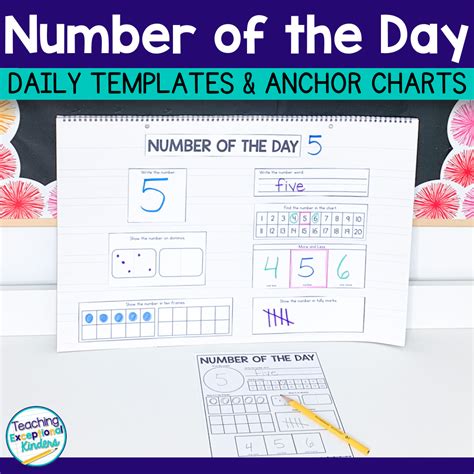 number   day templates teaching exceptional kinders