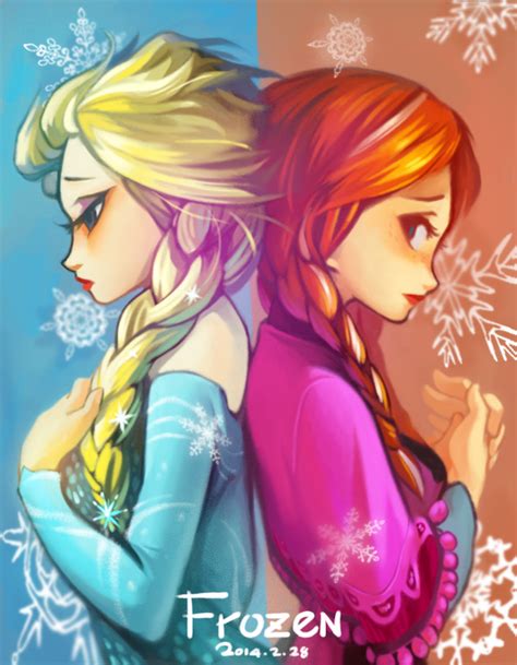 Elsa And Anna By O0 Mu 0o On Deviantart