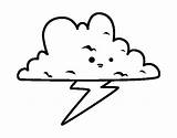 Tormenta Tempestade Tempesta Tormentas Proyectos Meteorologia Acolore Natureza sketch template