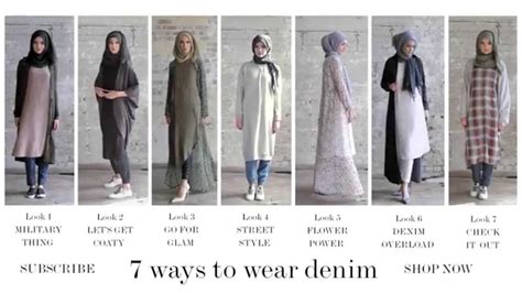 modest fashion style guide  ways  wear denim youtube