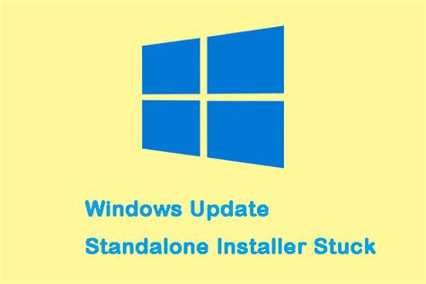 fix  issue  windows update standalone installer