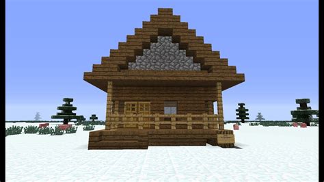build  simple log cabin  minecraft lets play youtube