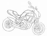 Ducati Diavel sketch template