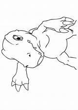 Digimon Agumon Colorironline Dibujosonline Pintar sketch template