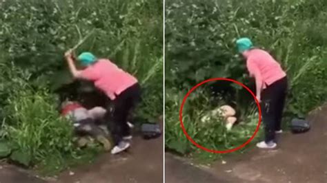 Angry Russian Woman Attacks Couple Spotted Having Sex In The Street