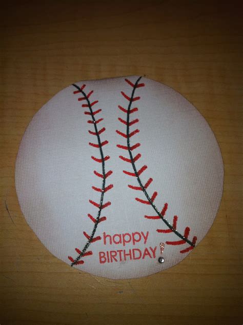 happy birthday baseball card