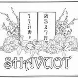 Shavuot Habrit sketch template