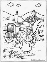 Farm Coloring Pages Farmer Animal Colouring Kids Wife Boerin Boer Titan Posted Coloringpage Ca sketch template
