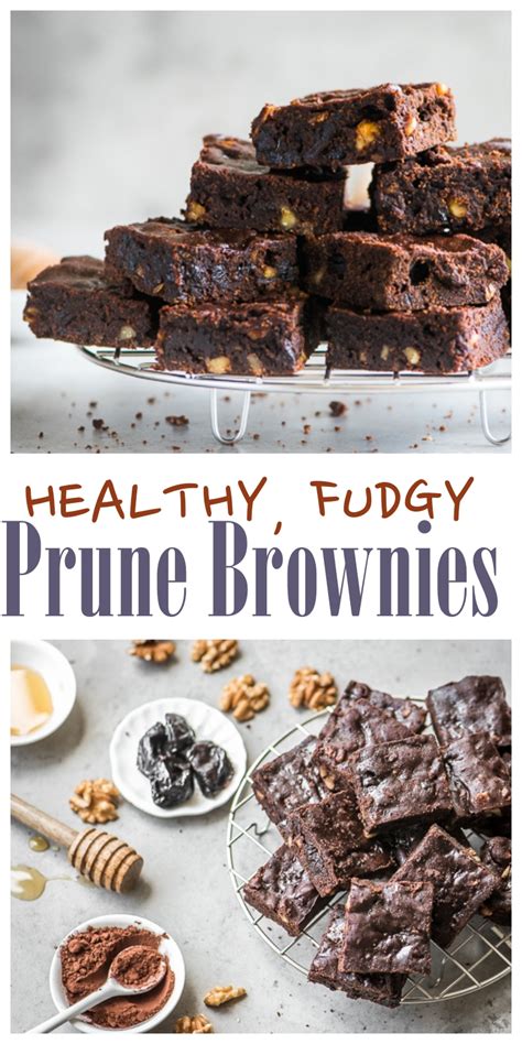 healthy chocolate brownies with prunes easy recipe