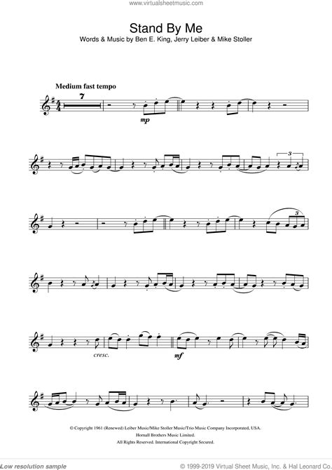 Stand By Me Sheet Music For Alto Saxophone Solo Pdf Interactive Artofit