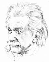 Einstein Albert Coloring Pages sketch template