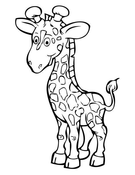 printable coloring pictures  giraffes
