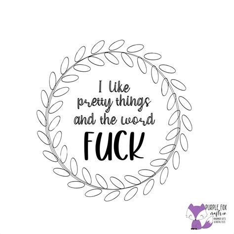 i like pretty things and the word fuck svg file etsy
