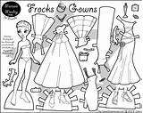 Paper Dolls Monday Doll Gowns Frocks Printable Marisole Marisol Print Coloring Girl Pdf Thin Frock Click Dresses Formal Personas Mondays sketch template
