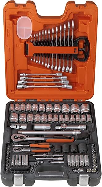 bahco s106 socket and spanner set metric 1 4 and 1 2 drive 106 pieces