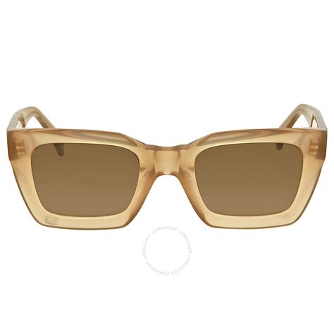 Celine Brown Square Sunglasses Cl41450s 10a70 50 Celine Sunglasses