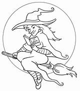 Witch Coloring Pages Scarlet Getcolorings Kids sketch template