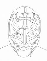 Coloring Rey Mysterio Mask Pages sketch template