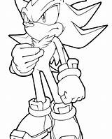 Shadow Coloring Pages Sonic Hedgehog Colouring Print Color Getcolorings Getdrawings Colorings sketch template